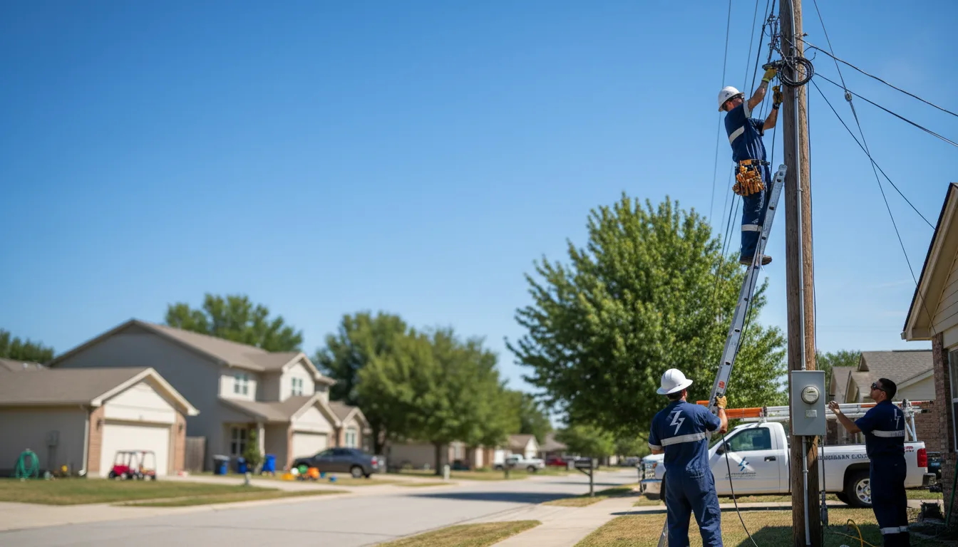 Residential electrician providing installation services in Jessieville, AR